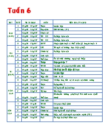 Giáo án lớp 4 - Tuần 6