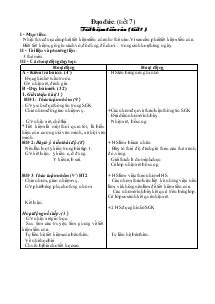 Giáo án lớp 4 tuần 7 - Trường Tiểu học Võ Thị Sáu