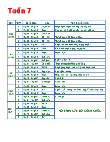 Giáo án lớp 4 - Tuần 7