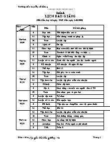 Giáo án lớp 4 tuần học 8