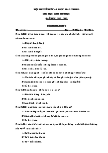 Giáo án lớp 5 (chuẩn kiến thức kĩ năng) - Đề thi kiến thức