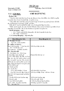 Giáo án lớp 5 (chuẩn kiến thức kĩ năng) - Tuần 14