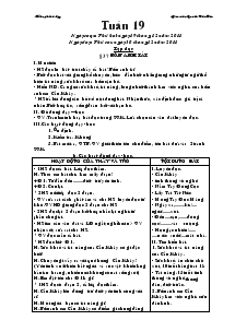 Giáo án lớp 5 (chuẩn kiến thức kĩ năng) - Tuần 19