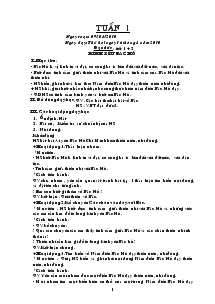 Giáo án lớp 5 (chuẩn kiến thức kĩ năng) - Tuần 1