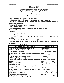 Giáo án lớp 5 (chuẩn kiến thức kĩ năng) - Tuần 23