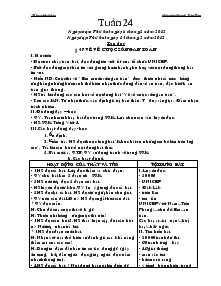 Giáo án lớp 5 (chuẩn kiến thức kĩ năng) - Tuần 24