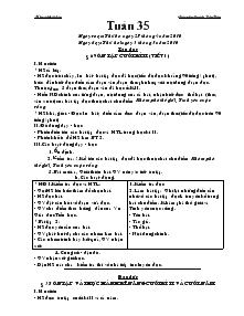Giáo án lớp 5 (chuẩn kiến thức kĩ năng) - Tuần 35