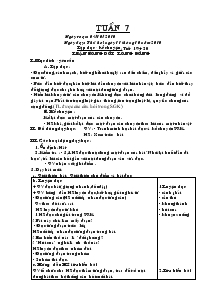 Giáo án lớp 5 (chuẩn kiến thức kĩ năng) - Tuần 7