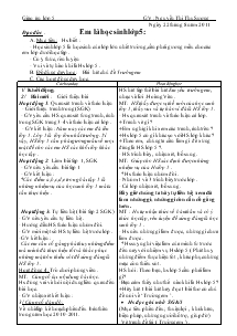 Giáo án lớp 5 - Em là học sinh lớp 5