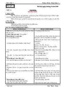 Giáo án lớp 5 - Trường tiểu học Trung Giang 1 - Tuần 3