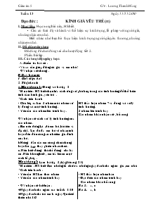 Giáo án lớp 5 - Tuần 13 đến tuần 16