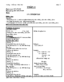 Giáo án lớp 5 tuần 15 - Trường Tiểu học Kim Sơn