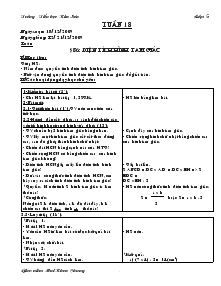 Giáo án lớp 5 tuần 18 - Trường Tiểu học Kim Sơn