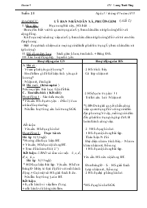 Giáo án lớp 5 - Tuần 21 đến tuần 24