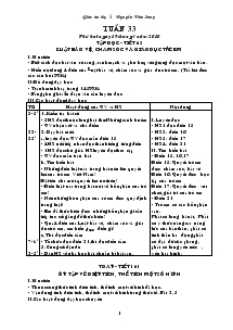 Giáo án lớp 5 tuần 33 chuẩn