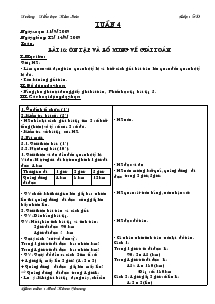 Giáo án lớp 5 tuần 4 - Trường Tiểu học Kim Sơn
