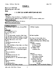 Giáo án lớp 5 tuần 5 - Trường Tiểu học Kim Sơn