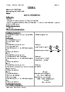 Giáo án lớp 5 tuần 6 - Trường Tiểu học Kim Sơn