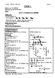 Giáo án lớp 5 tuần 7 - Trường Tiểu học Kim Sơn