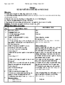 Giáo án lớp 5 tuần thứ 6