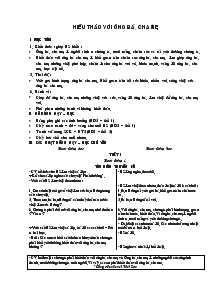 Giáo án môn Đạo đức 4 - Bài 6: Hiếu thảo với ông bà, cha mẹ