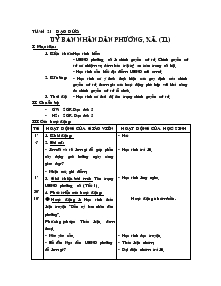 Giáo án môn Đạo Đức 5 - Bài: Uỷ ban nhân dân phường, xã