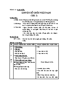 Giáo án môn Đạo Đức 5 - Em yêu tổ quốc Việt Nam