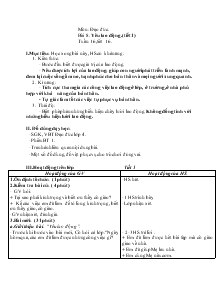 Giáo án môn Đạo Đức khối 4 - Bài 8: Yêu lao động