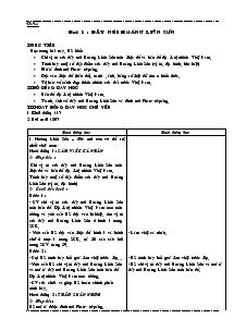 Giáo án môn Địa lý 4 - Bài 1: Dãy núi Hoàng Liên Sơn