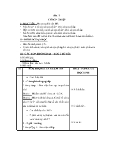 Giáo án môn Địa lý 5 - Bài 12: Công nghiệp