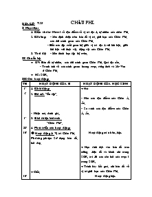 Giáo án môn Địa lý 5 - Tiết 25: Châu Phi