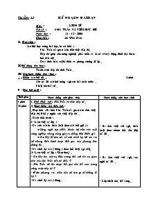 Giáo án môn Địa lý, Lịch sử 4 - Lê Văn Tính - Tuần 15