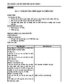 Giáo án môn Khoa học 4 - Trường tiểu học Vĩnh Trường - Tuần 3