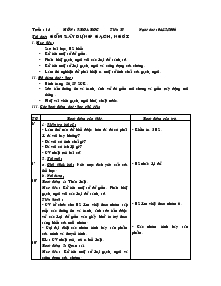 Giáo án môn Khoa học 5 - Tuần 14