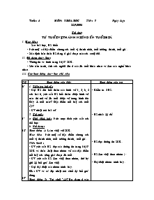 Giáo án môn Khoa học 5 - Tuần 4