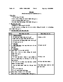 Giáo án môn Khoa học 5 - Tuần 8