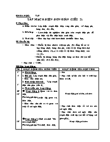 Giáo án môn Khoa học lớp 4 - Tuần 24