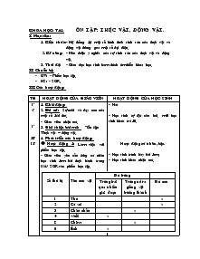 Giáo án môn Khoa học lớp 4 - Tuần 31