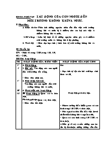 Giáo án môn Khoa học lớp 4 - Tuần 34