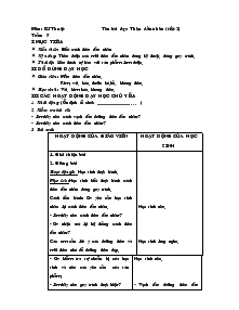 Giáo án môn Kỹ thuật lớp 5 - Tuần 4 - Bài: Thêu dấu nhân