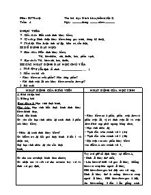 Giáo án môn Kỹ thuật lớp 5 - Tuần 4 - Tiết 7, 8: Đính khuy bấm