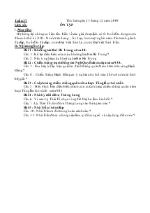 Giáo án môn Lịch sử 4 - Bài 17 đến bài 20