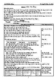 Giáo án môn Lịch sử 4 - Bài: Nước Văn Lang