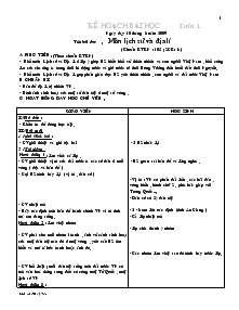 Giáo án môn Lịch sử 4 (chuẩn kiến thức kĩ năng)