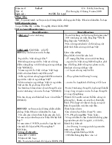 Giáo án môn Lịch sử 4 - Học kì I - Tuần 4