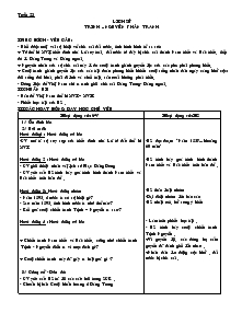 Giáo án môn Lịch sử 4 - Kì II - Tuần 25