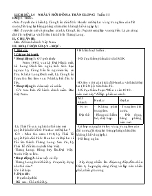 Giáo án môn Lịch sử 4 - Nhà Lý rời đô ra Thăng Long