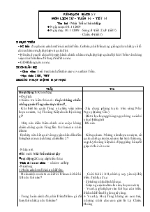 Giáo án môn Lịch sử 4 - Tiết 14: Nhà Trần thành lập