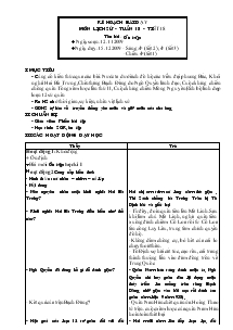 Giáo án môn Lịch sử 4 - Tiết 18: Ôn tập