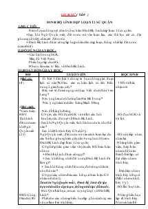 Giáo án môn Lịch sử 4 - Tiết 19: Đinh Bộ Lĩnh dẹp loạn 12 sứ quân